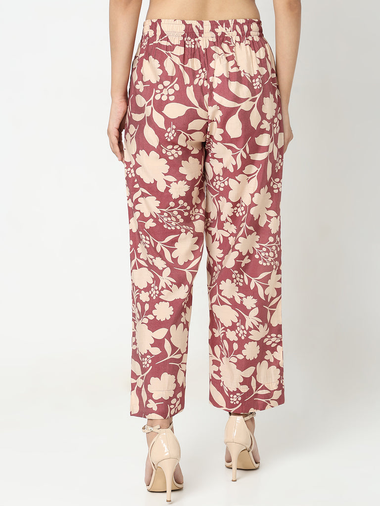 Nylangan Regular Fit Printed Mid Rise Ethnic Pants