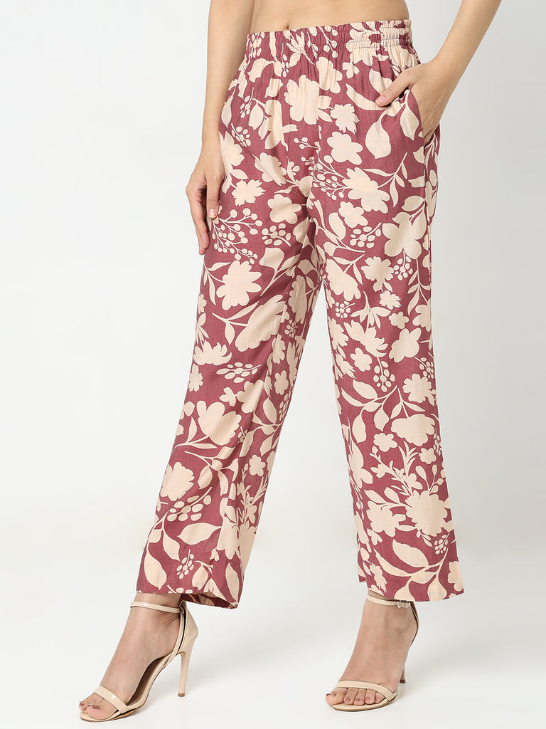 Nylangan Regular Fit Printed Mid Rise Ethnic Pants