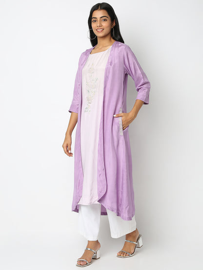 Regular Fit Embroidered Kurta