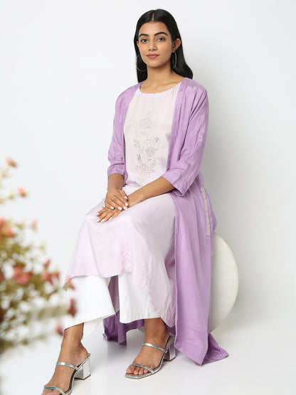 Regular Fit Embroidered Kurta