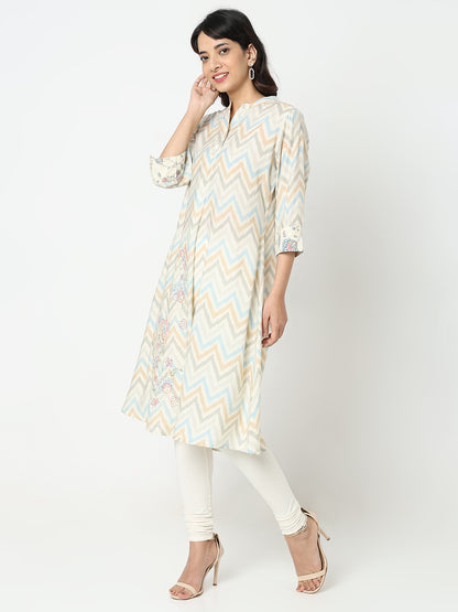 Nylangan Straight Fit Embroidered Kurta