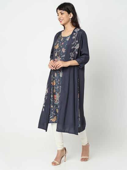 Nylangan Straight Fit Embroidered Kurta
