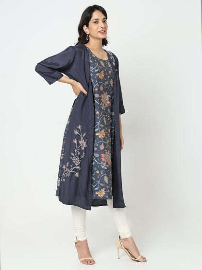 Nylangan Straight Fit Embroidered Kurta