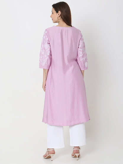 Nylangan Regular Fit Embroidered Kurta