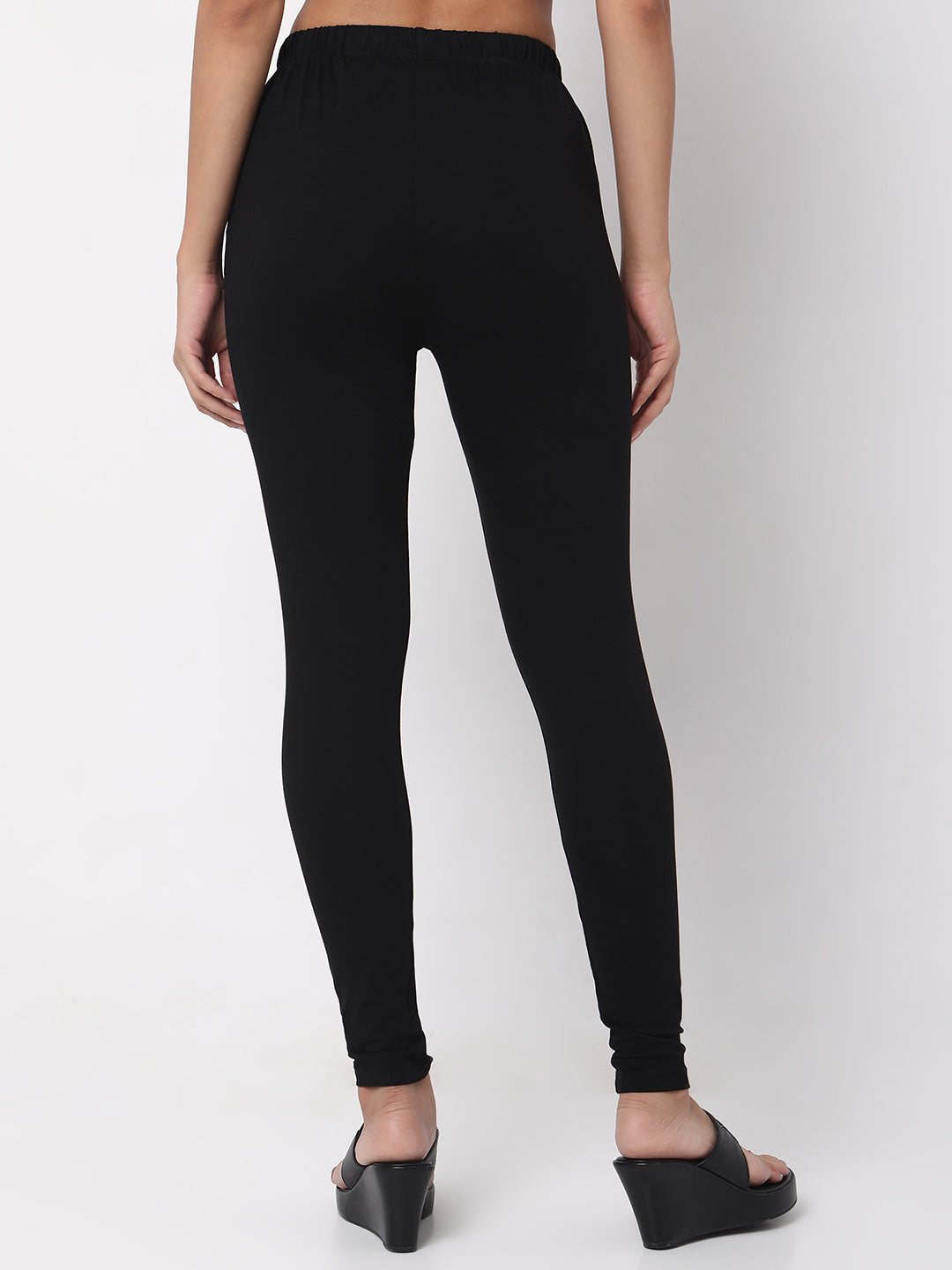 Pencil Solid High Rise Leggings