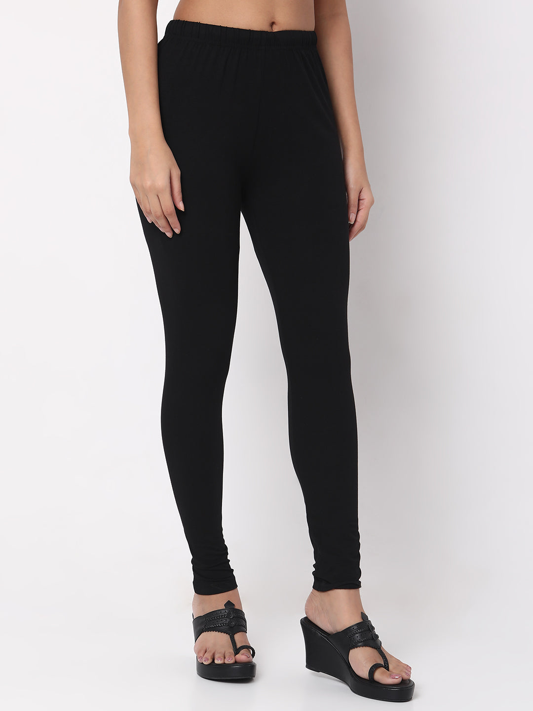 Pencil Solid High Rise Leggings