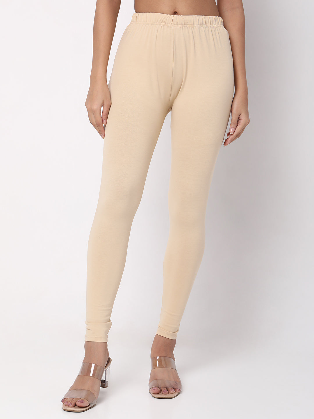 Pencil Solid High Rise Leggings