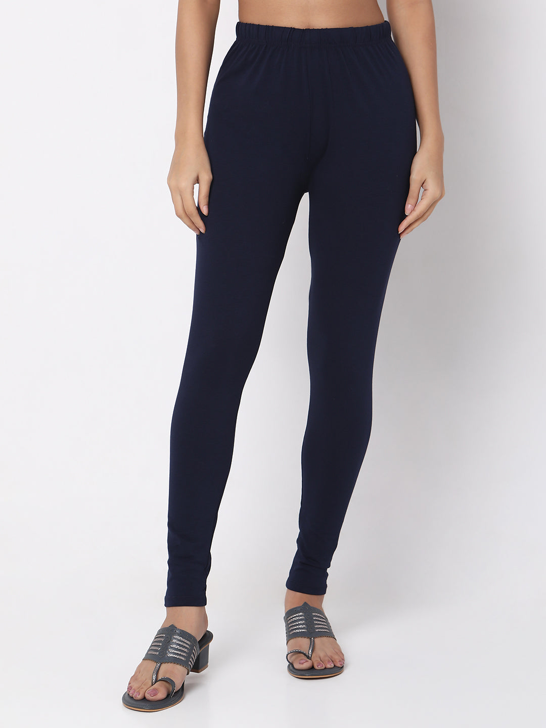 Pencil Solid High Rise Leggings