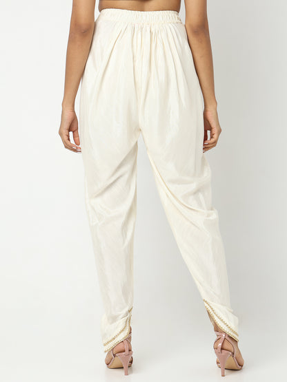 Regular Fit Solid Mid Rise Pants