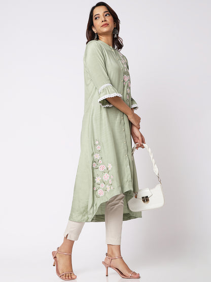 Women Wearing Shell Cotton Solid Pant