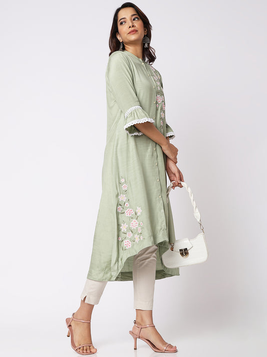 Women Wearing Shell Cotton Solid Pant