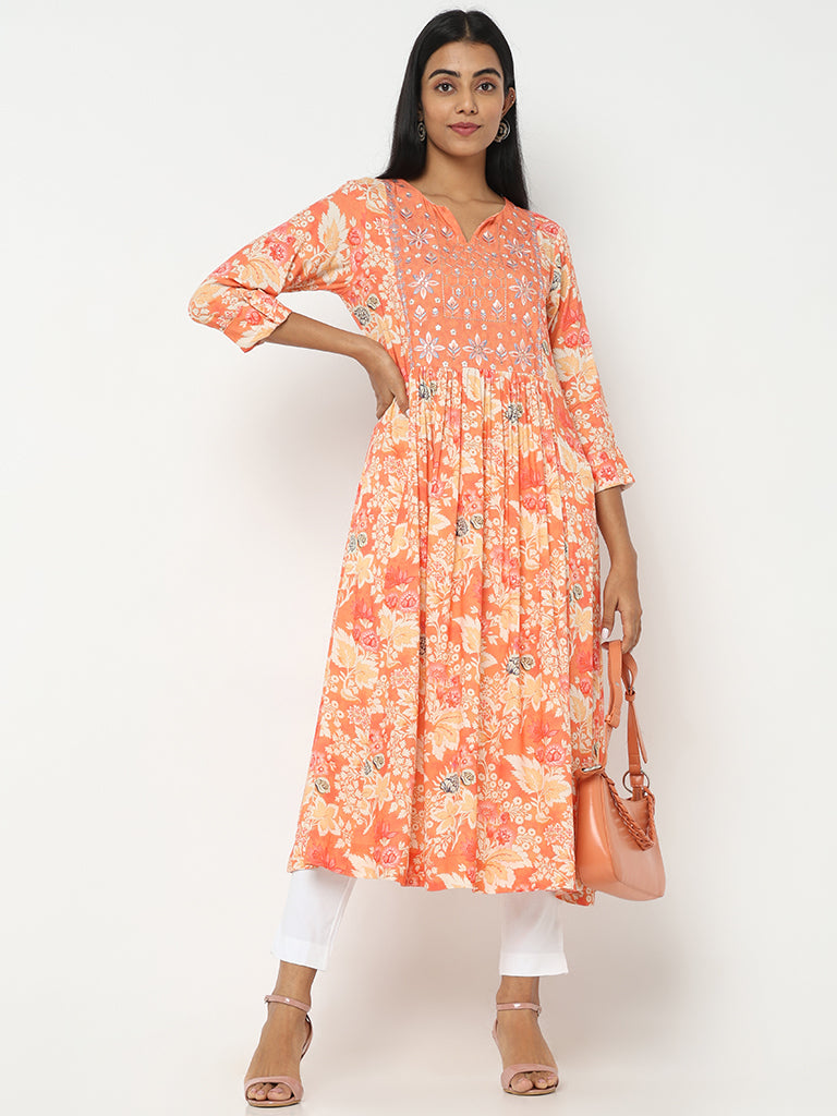 Regular Fit Solid Mid Rise Ethnic Pants