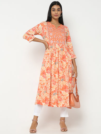 Regular Fit Solid Mid Rise Ethnic Pants