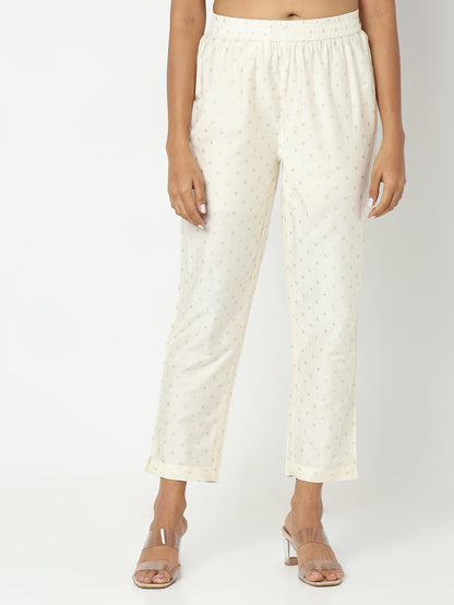 Regular Fit Printed Mid Rise Ethnic Pants