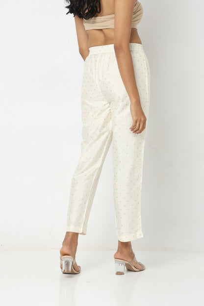 Regular Fit Printed Mid Rise Ethnic Pants