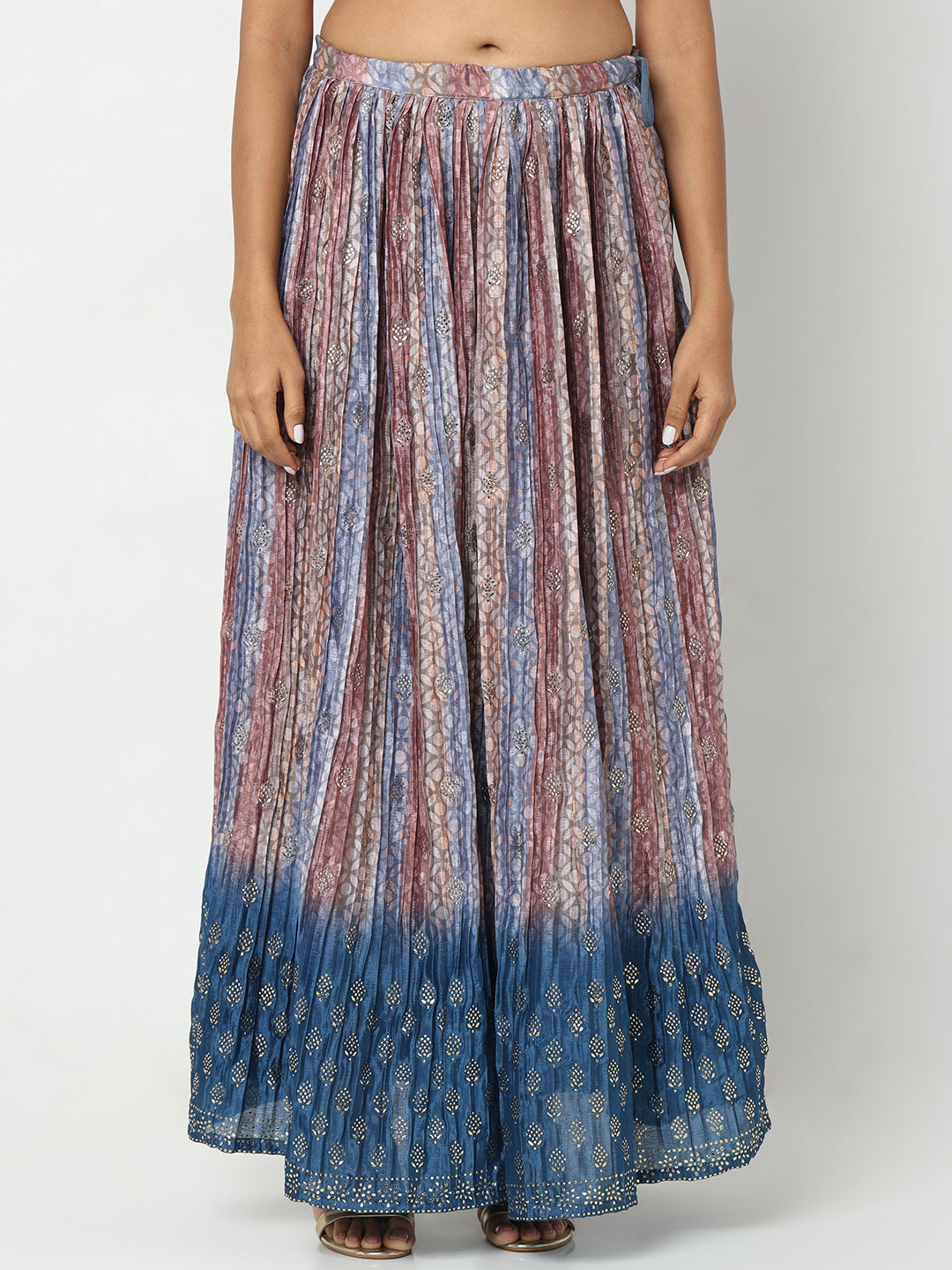 Regular Fit Printed Mid Rise Skirts