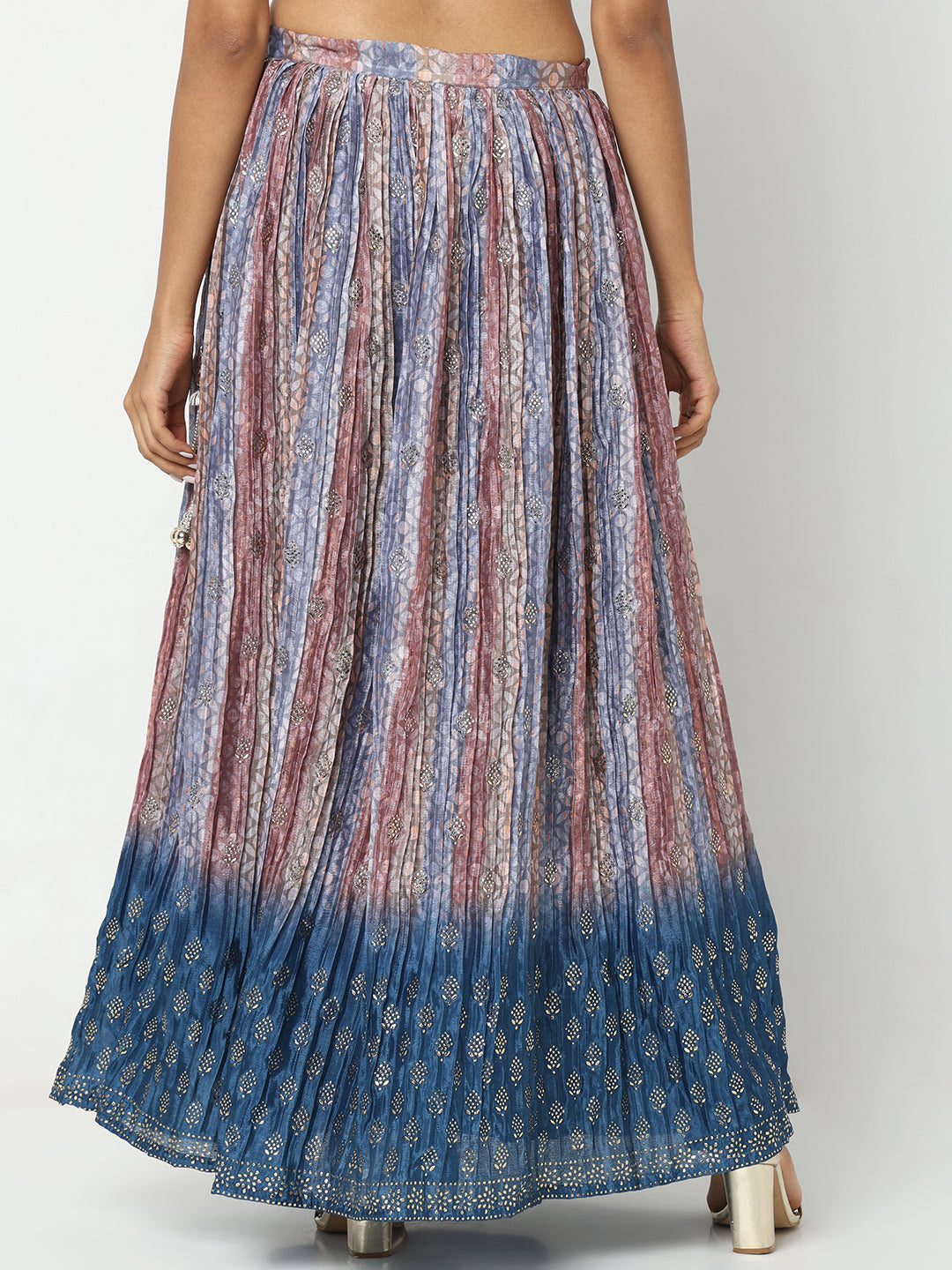 Regular Fit Printed Mid Rise Skirts