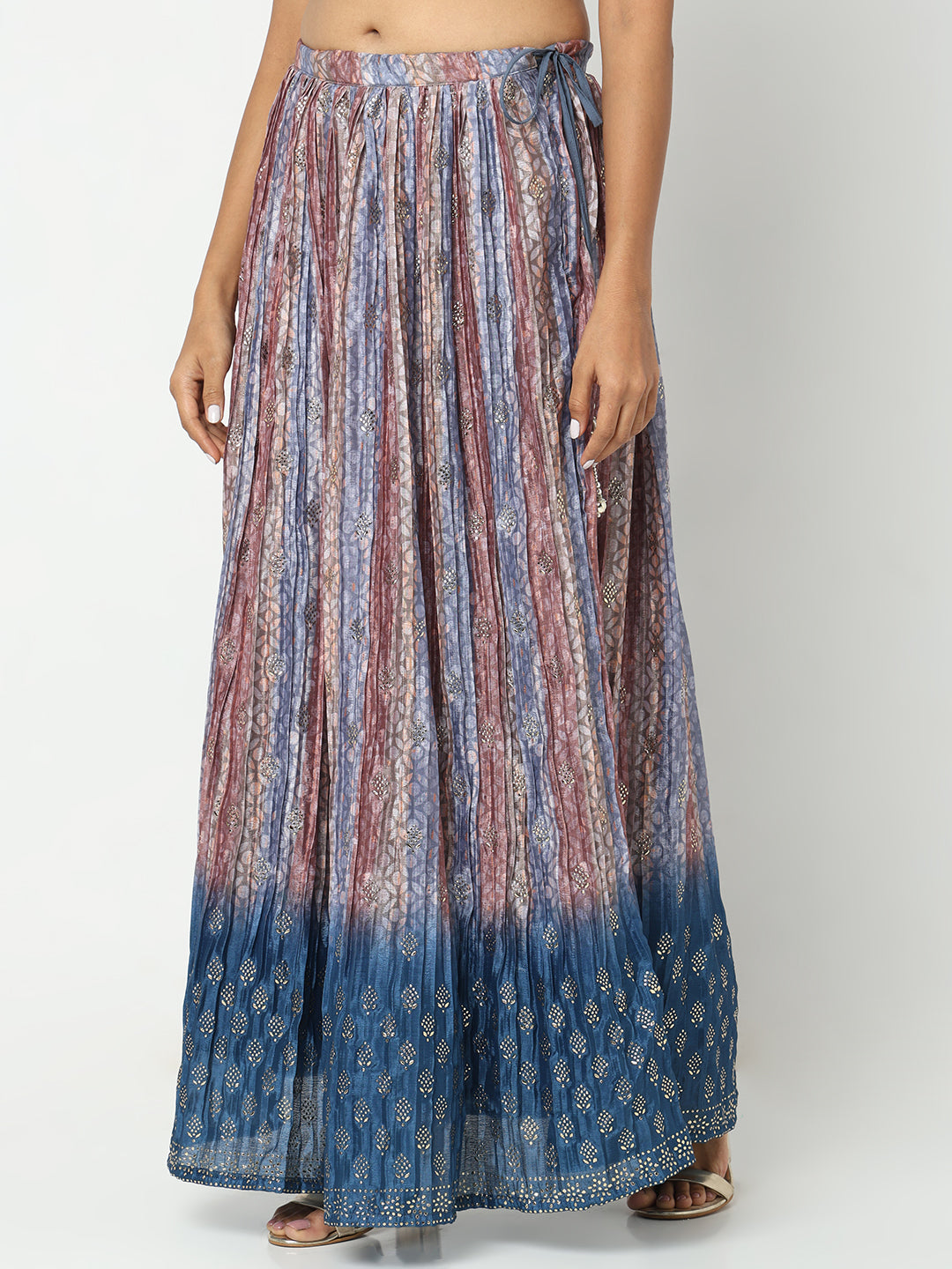 Regular Fit Printed Mid Rise Skirts