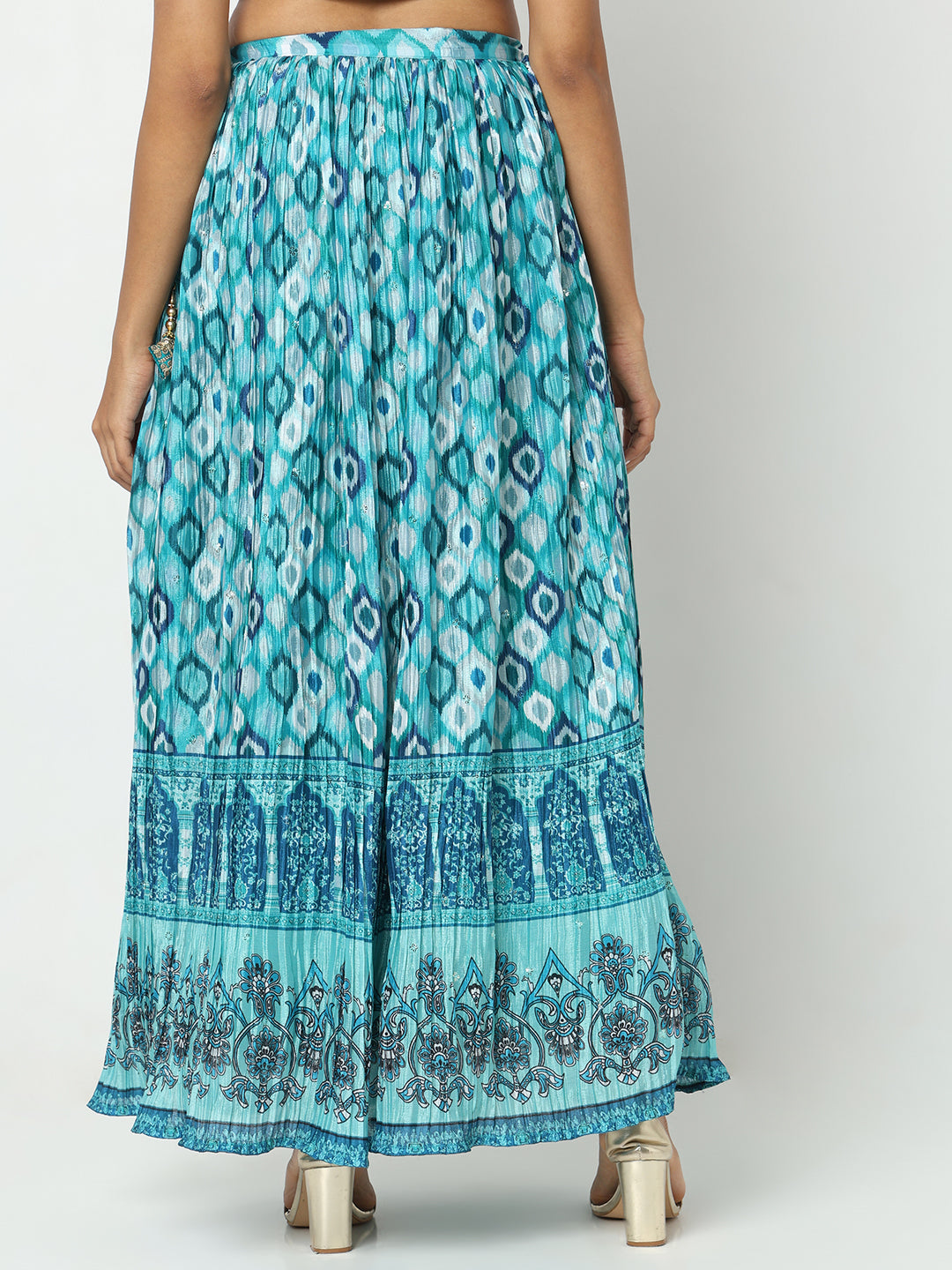 Regular Fit Printed Mid Rise Skirts