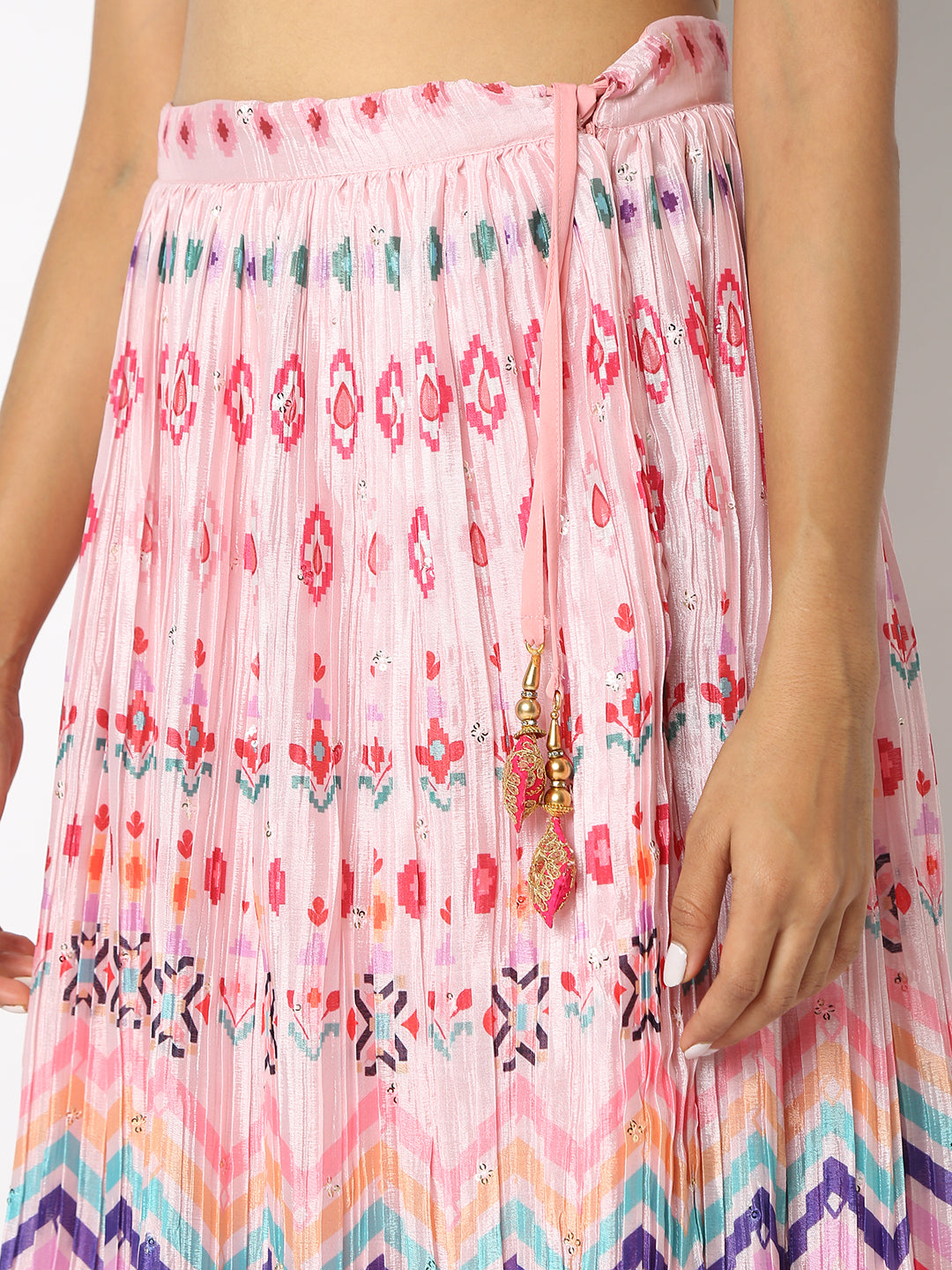 Regular Fit Printed Mid Rise Skirts