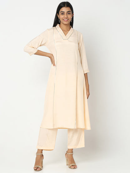Straight Fit Embroidered Kurta Sets