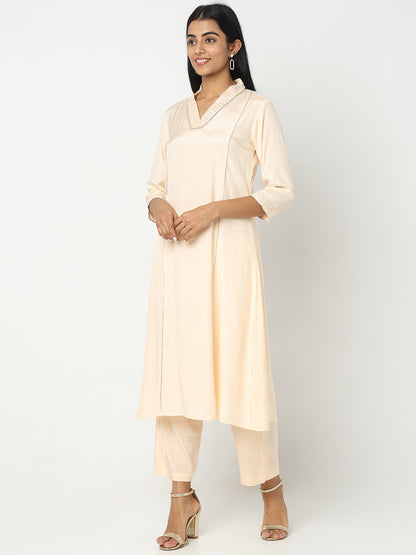 Straight Fit Embroidered Kurta Sets