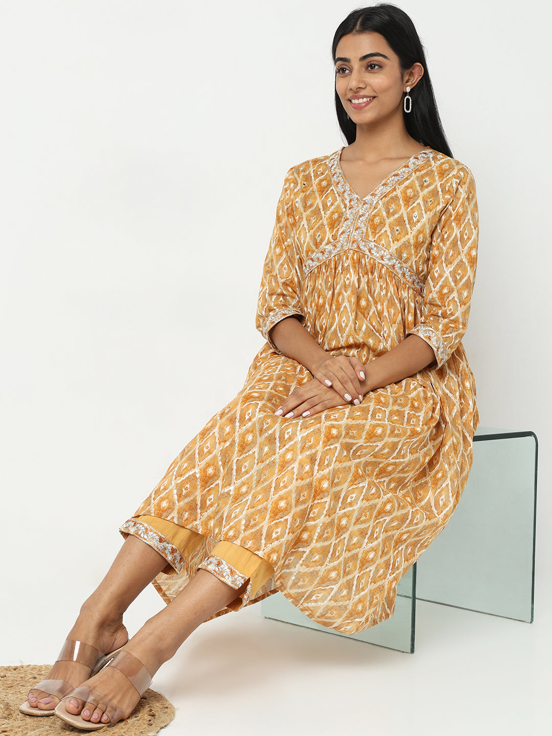 Regular Fit Printed Kurta Sets