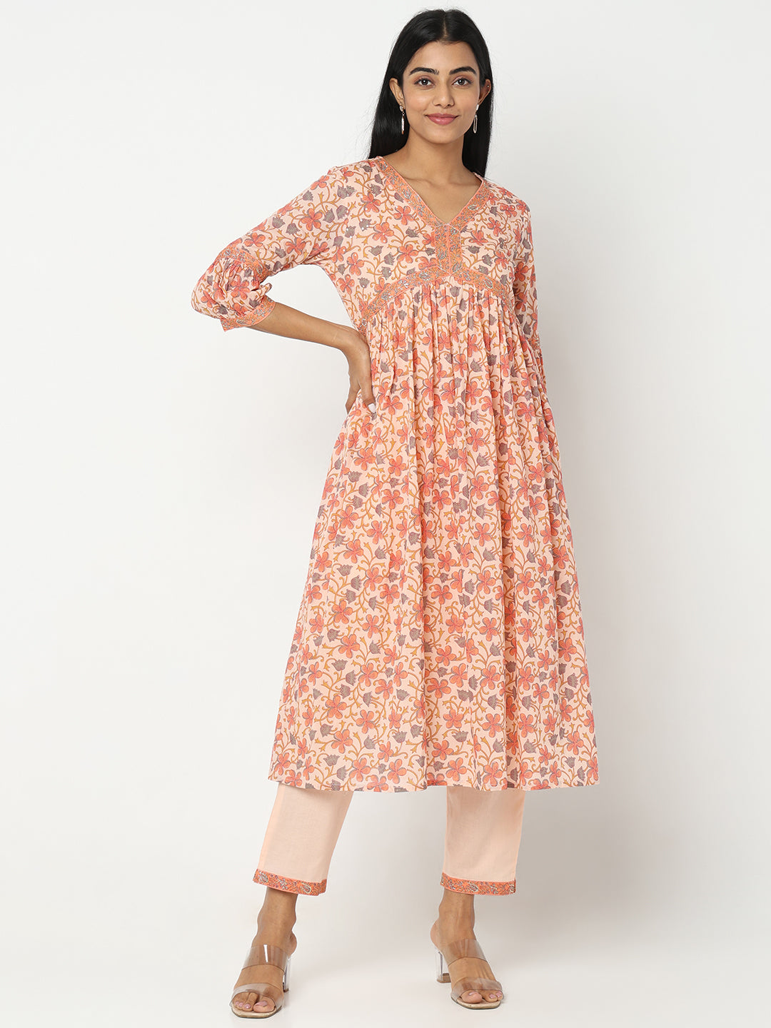 Regular Fit Printed Kurta Sets