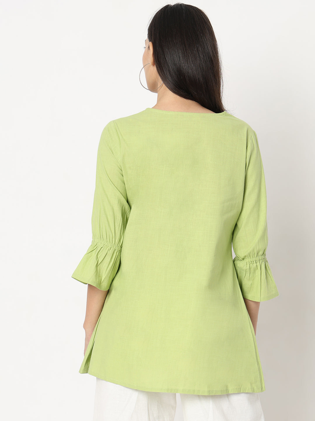 Regular Fit Embroidered Top