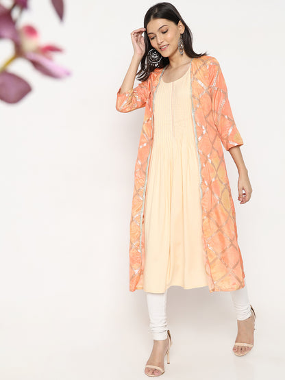 Flare Fit Embellished Kurta