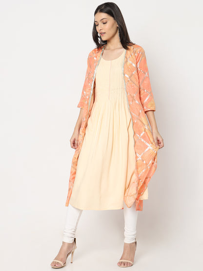 Flare Fit Embellished Kurta