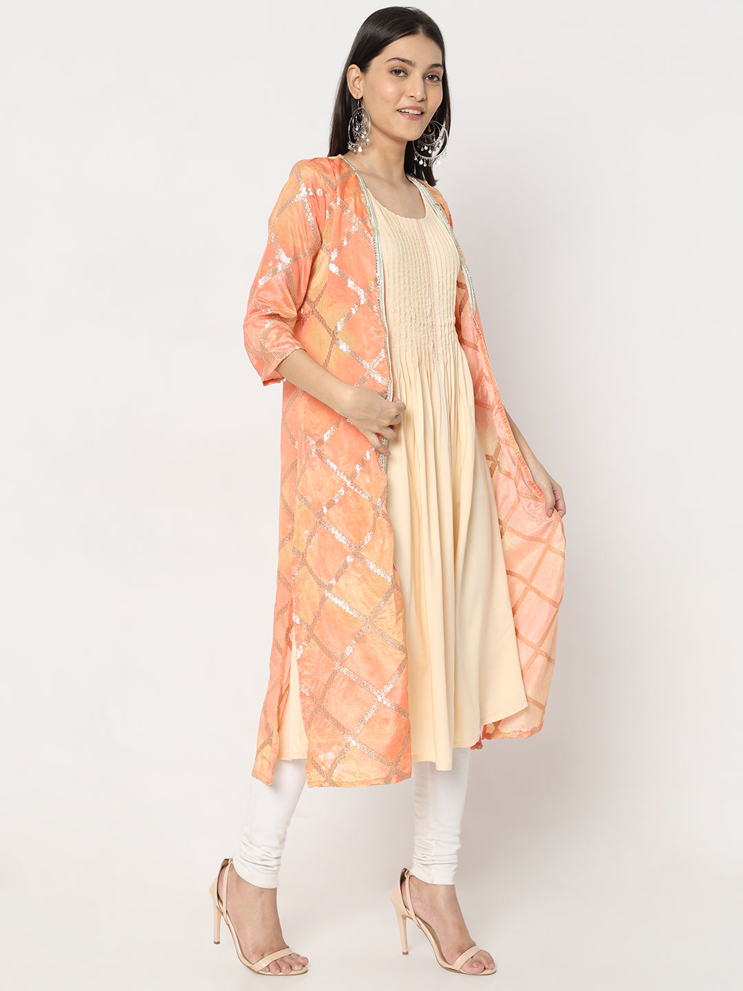 Flare Fit Embellished Kurta