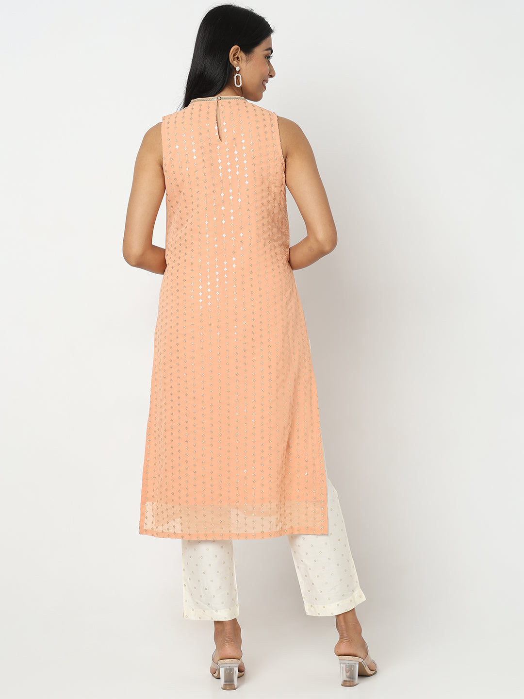 Straight Fit Embellished Kurta