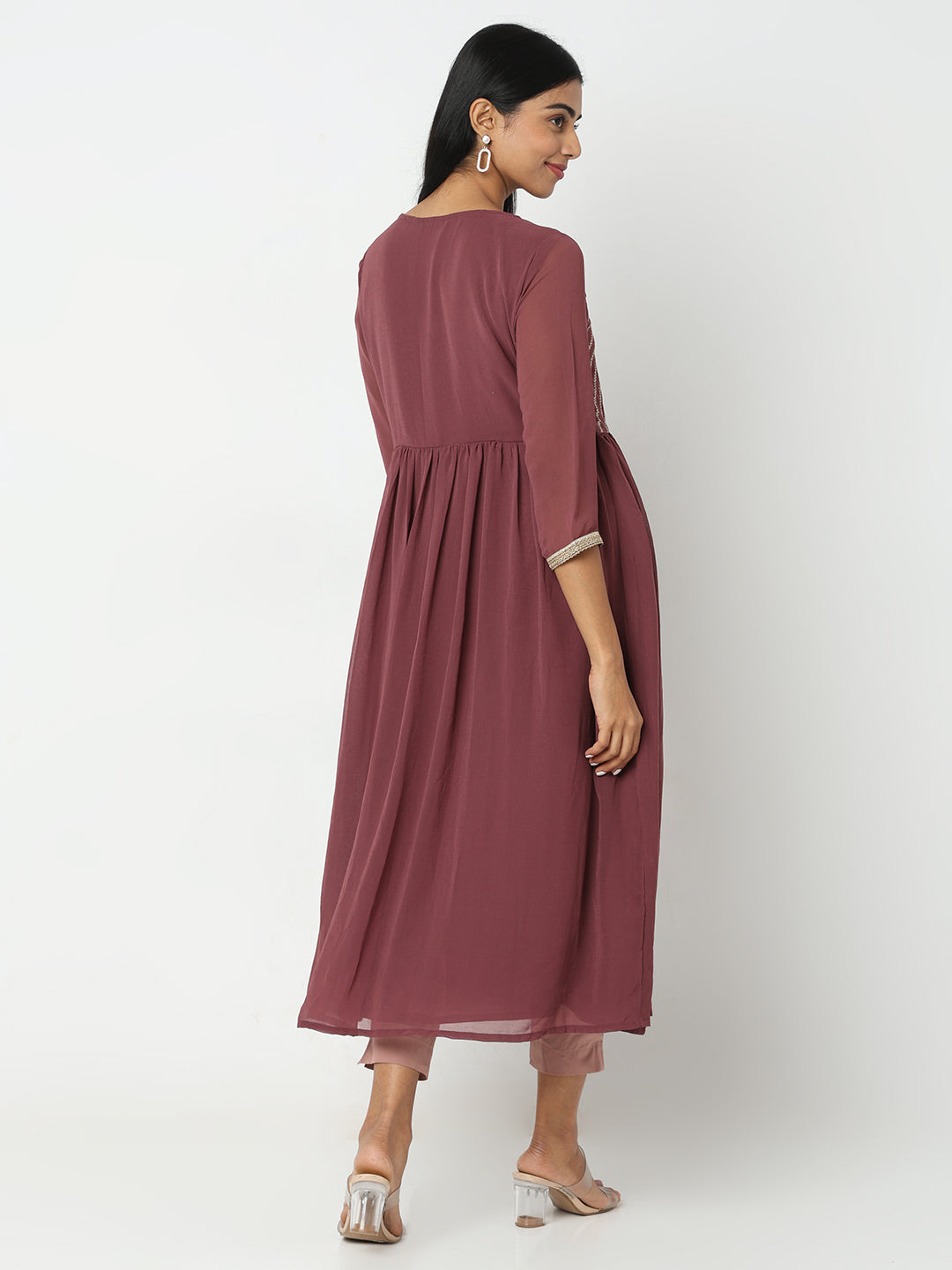 Flare Fit Embellished Kurta