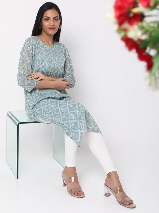 Relaxed Fit Embellished Kurta
