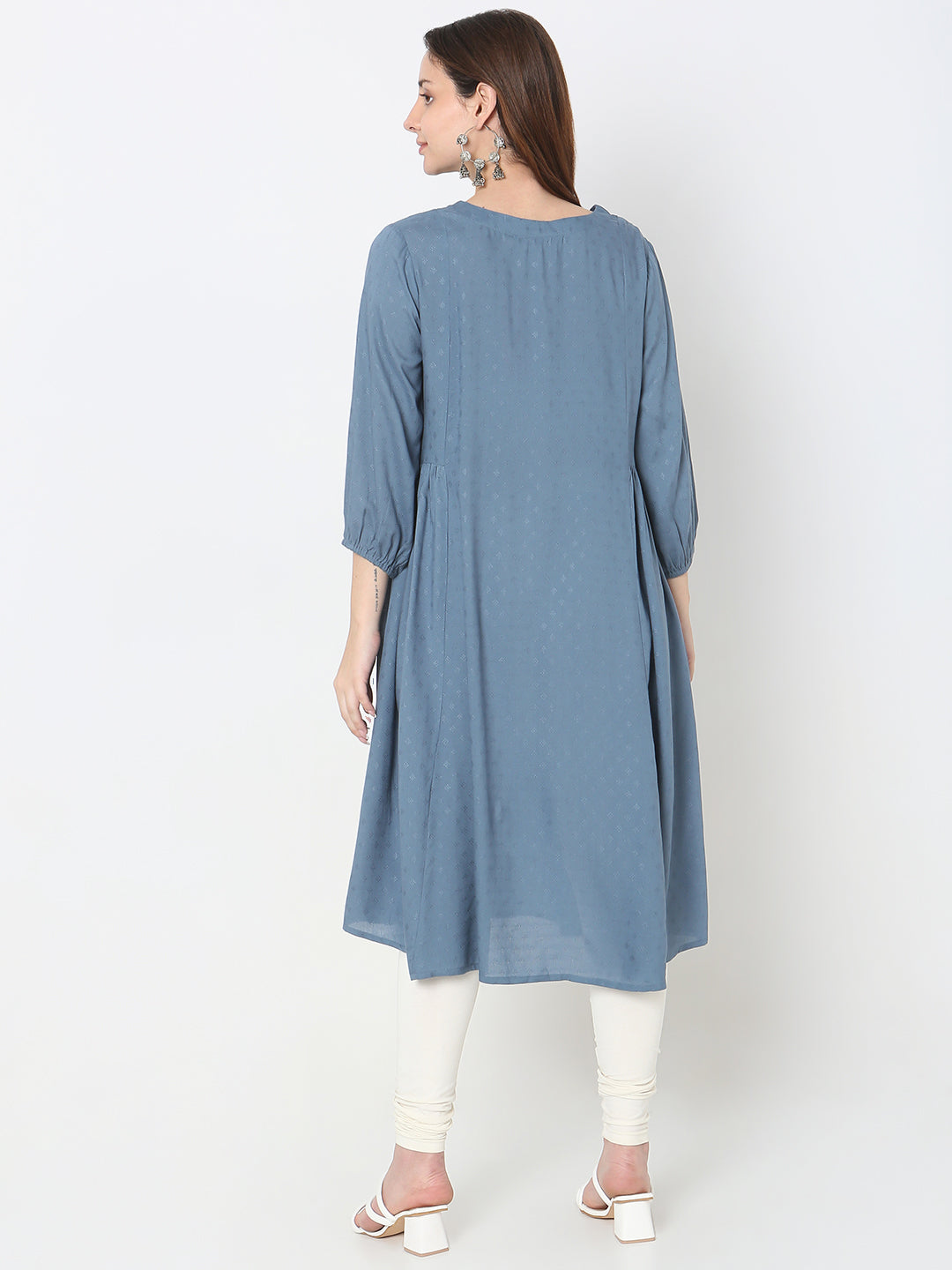 Flare Fit Embellished Kurta
