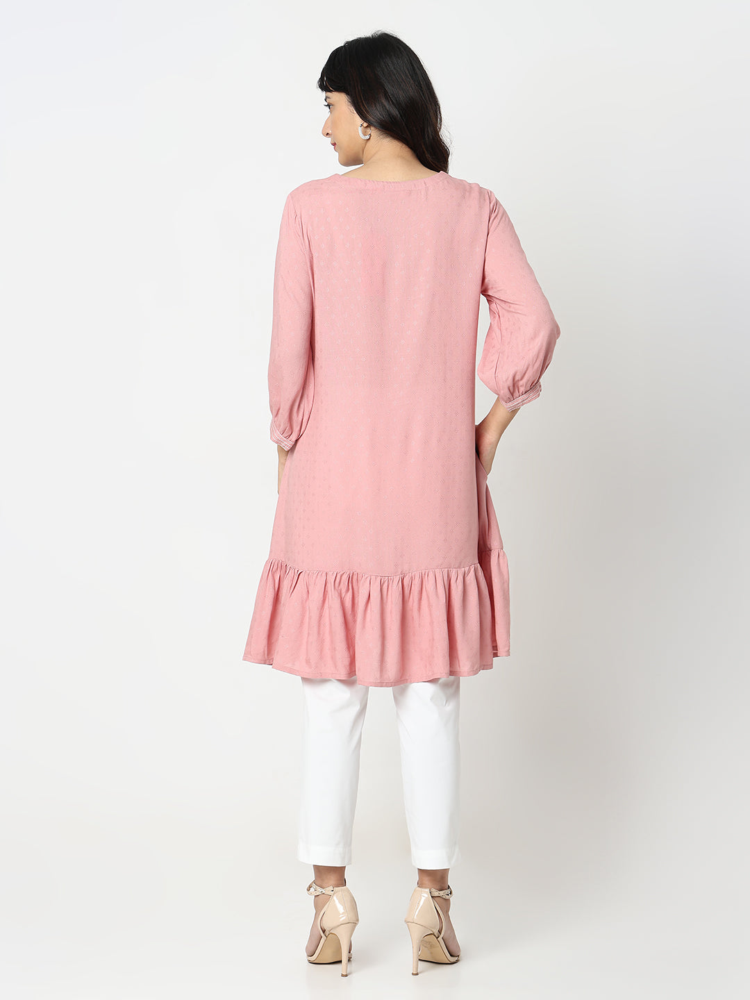 Flare Fit Embellished Kurta