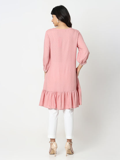 Flare Fit Embellished Kurta