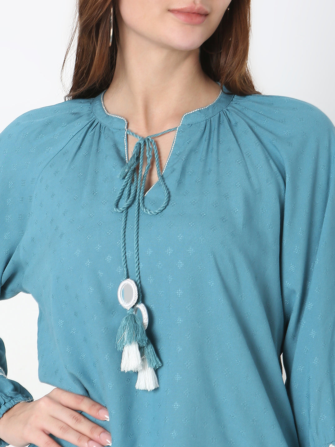 Regular Fit Embroidered Top