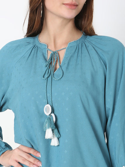 Regular Fit Embroidered Top