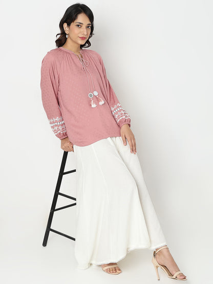 Regular Fit Embellished Top