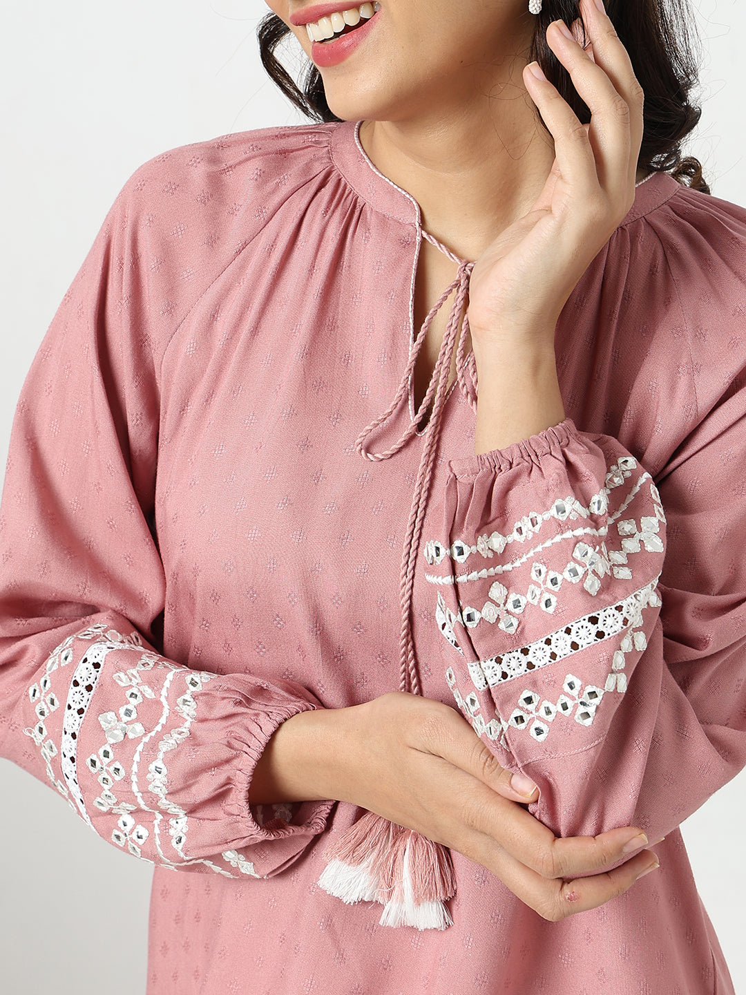 Regular Fit Embellished Top