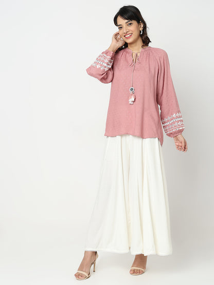 Regular Fit Embellished Top