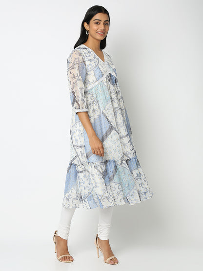 Flare Fit Printed Kurta