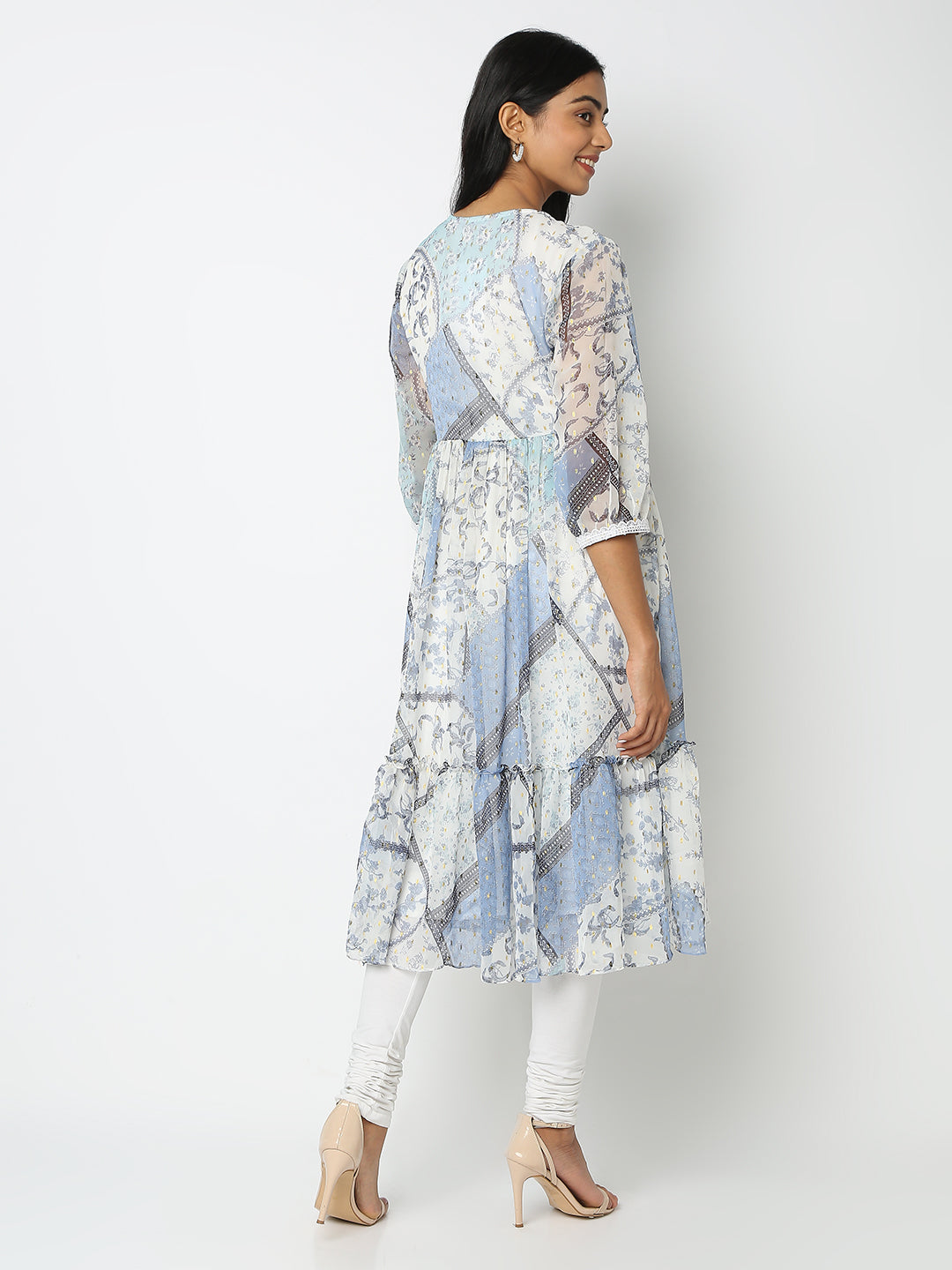 Flare Fit Printed Kurta