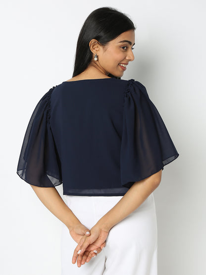 Regular Fit Embroidered Top