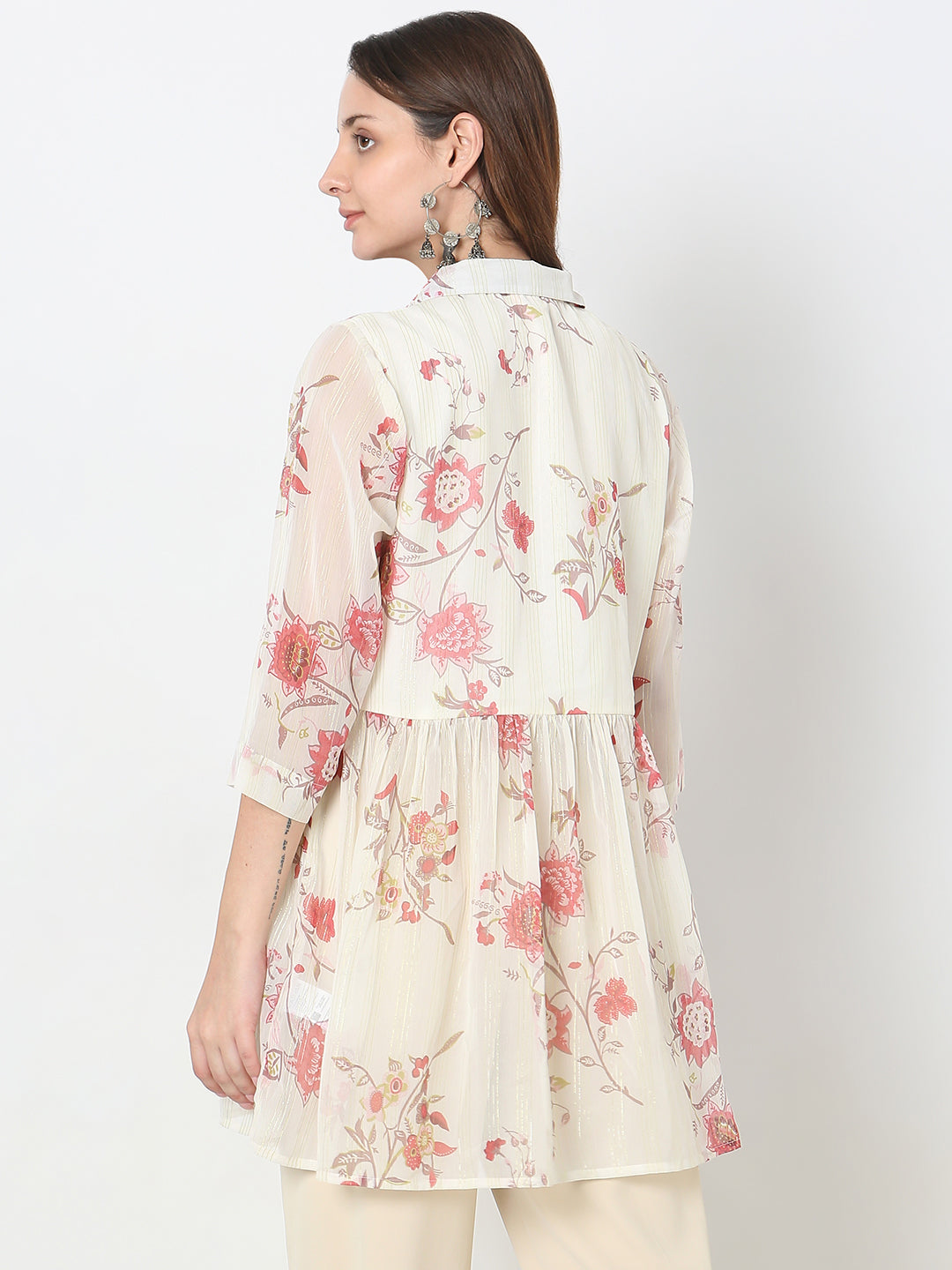 Flare Fit Embellished Kurta