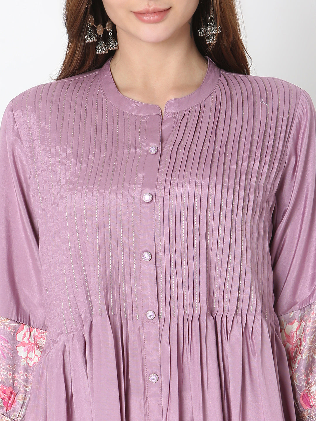 Flare Fit Solid Kurta
