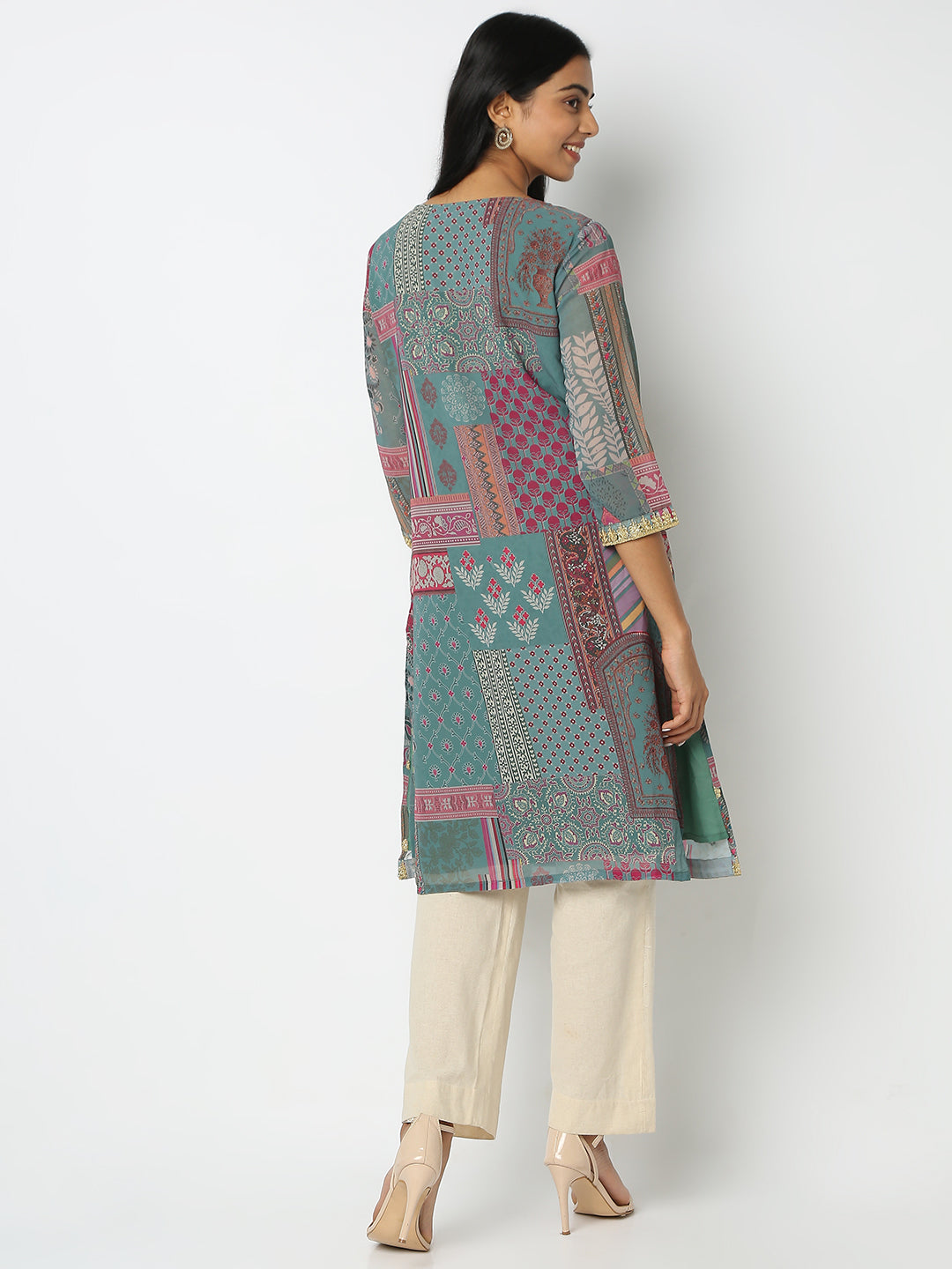 Straight Fit Printed Kurta