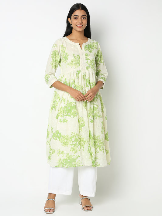 Flare Fit Printed Kurta